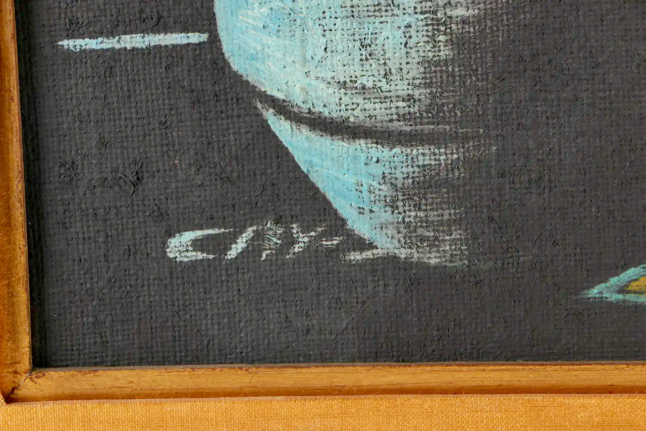 Pair of Cay-Skot Mid Century Vessel Still Life Oil Paintings