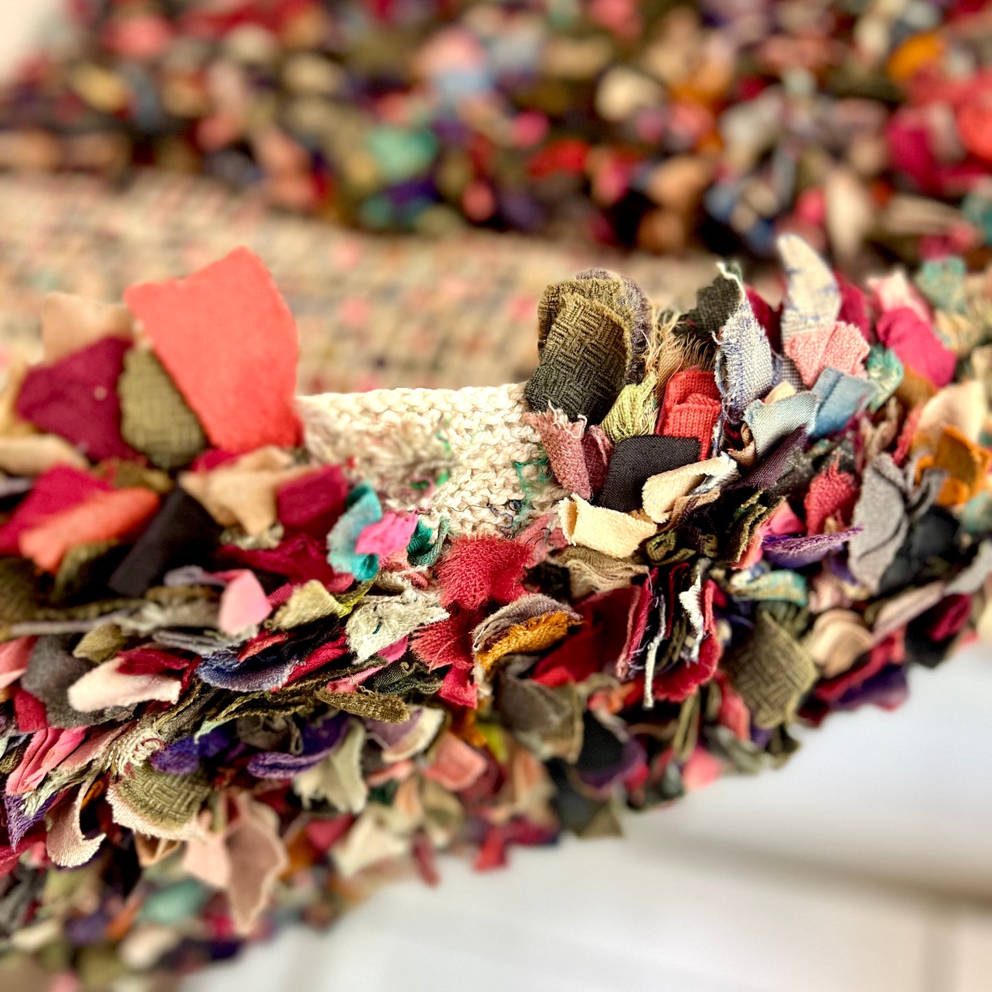Antique Shaker Confetti Rug, c.1900