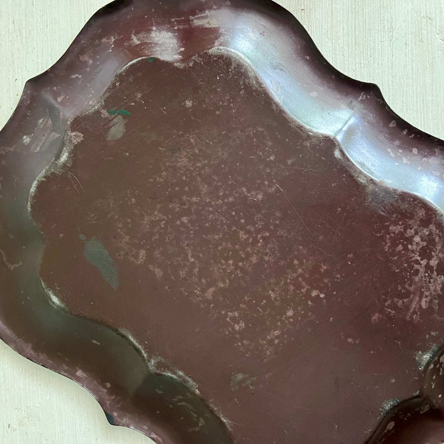Early Tole Painted Metal Tray