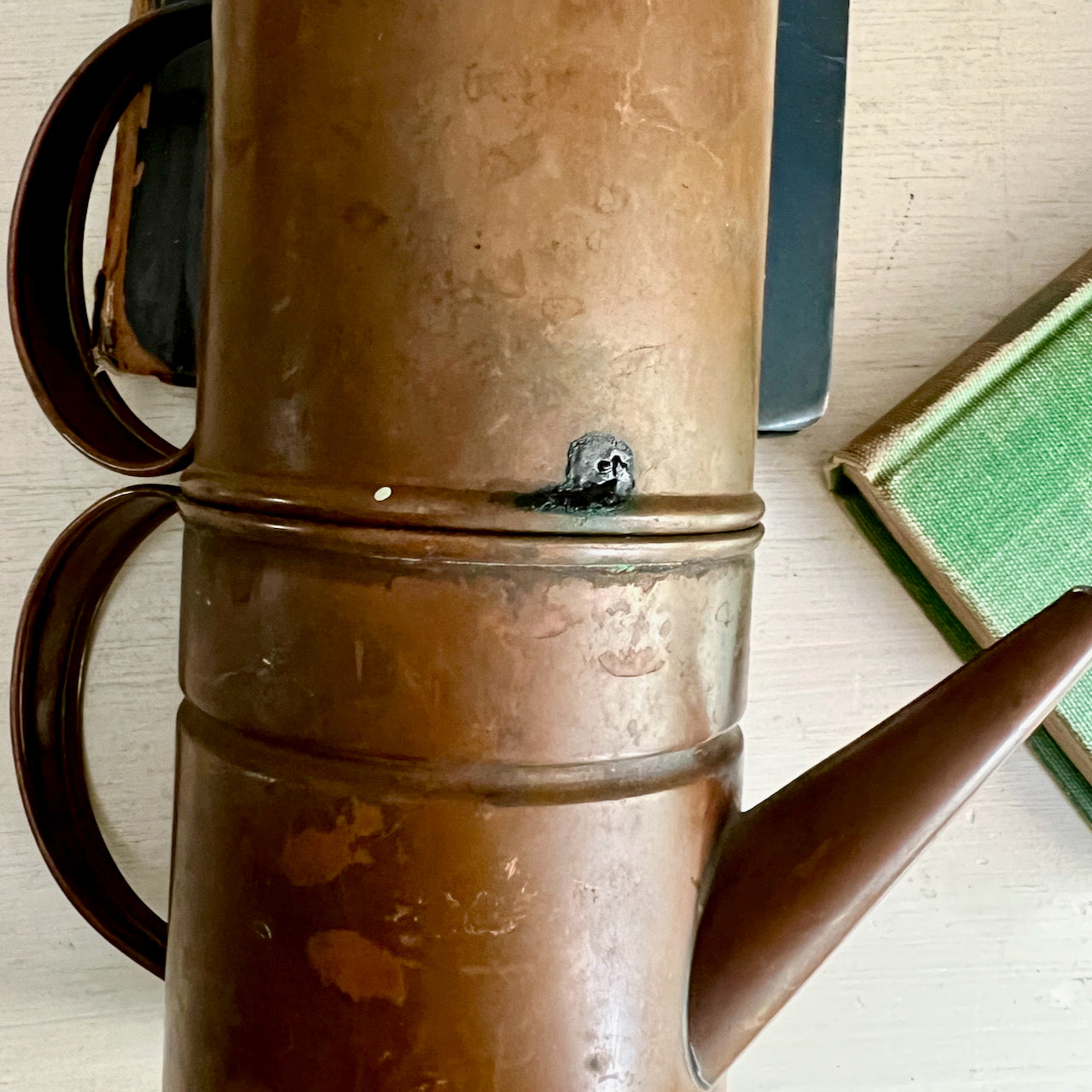 Early Antique Copper Neapolitan Style Coffee Pot