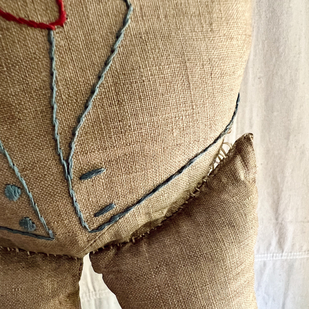 Old Hand Sewn Humpty Dumpty Cloth Doll