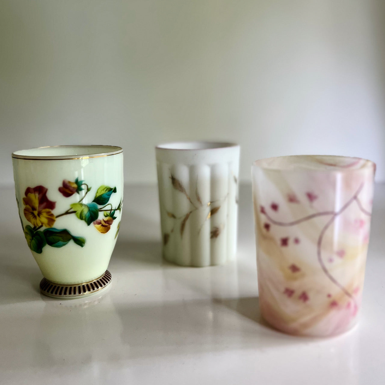 Unmatched Antique Drinking Glasses, Set of 8