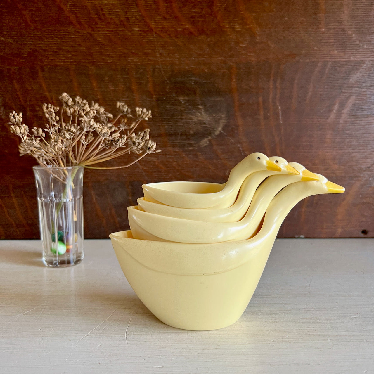 Nesting Melamine Duck Measuring Cup Set