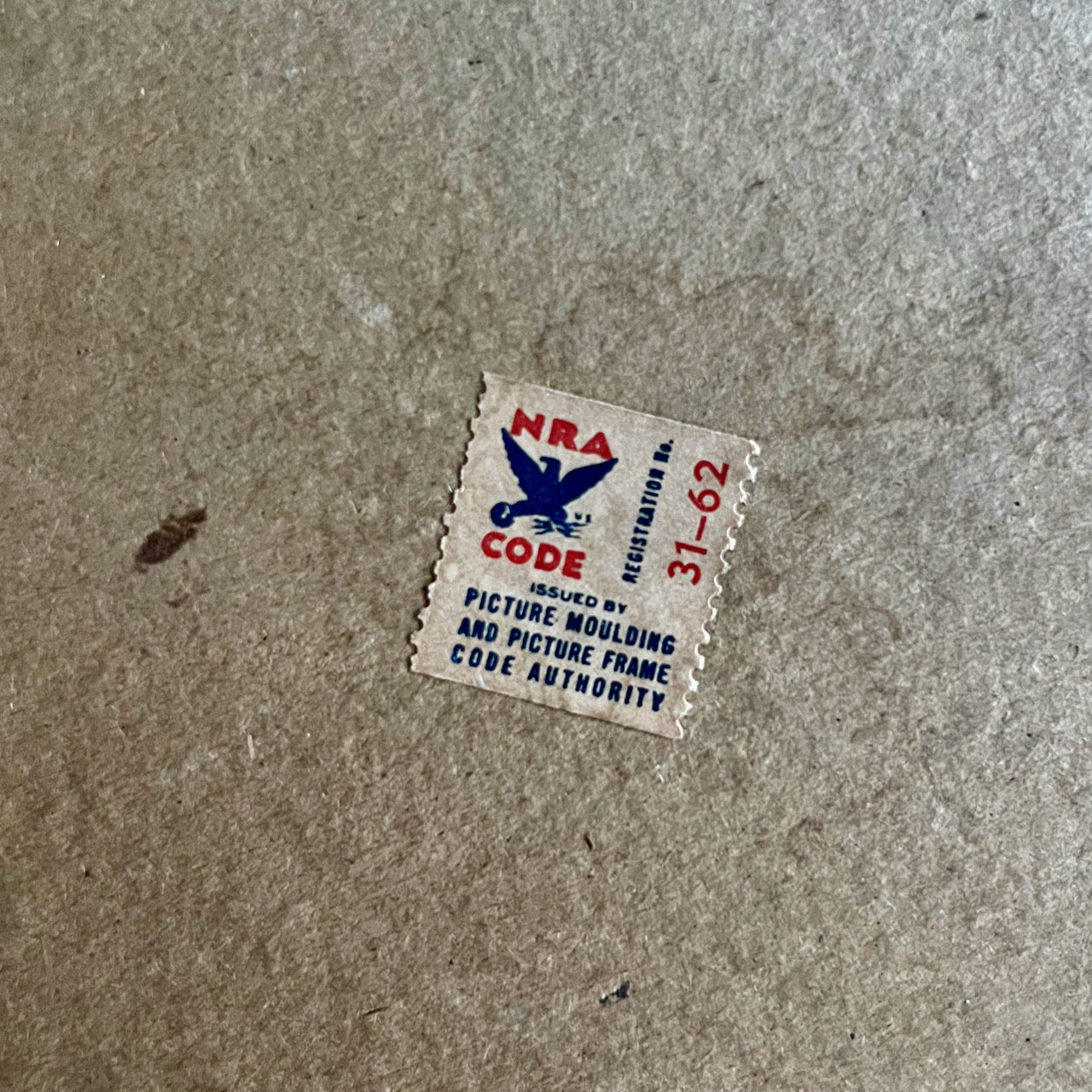 Reverse Glass Painted Foil Art Picture (c.1930s)