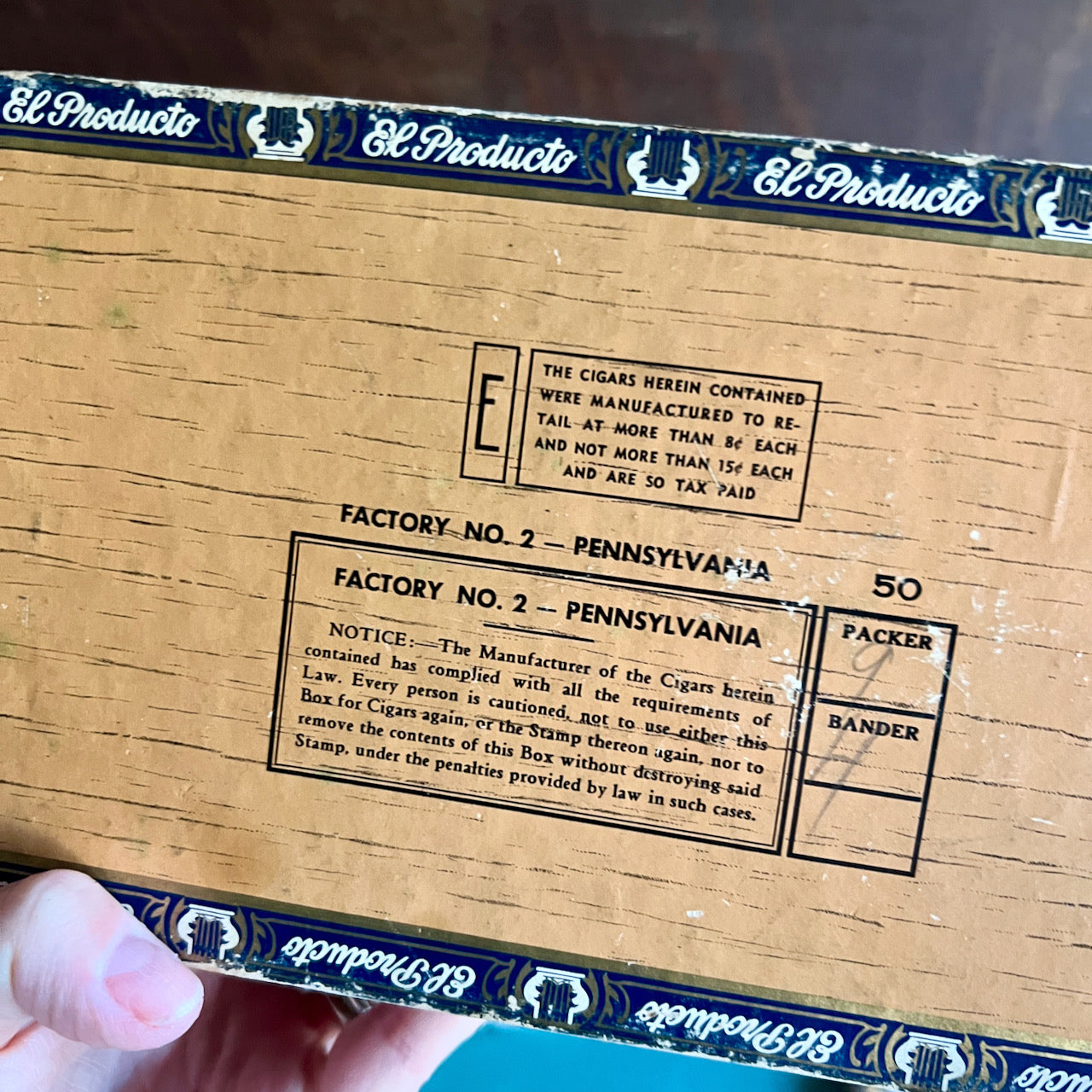 Hundreds of Old Stamps in Vintage Cigar Box