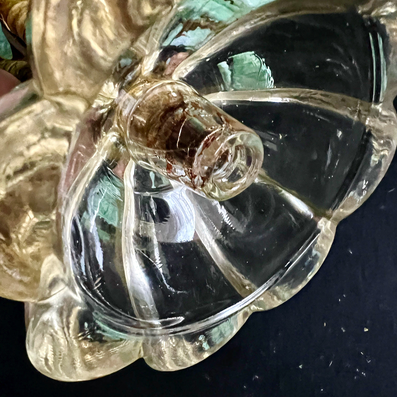 Vintage Art Glass Banana Tree