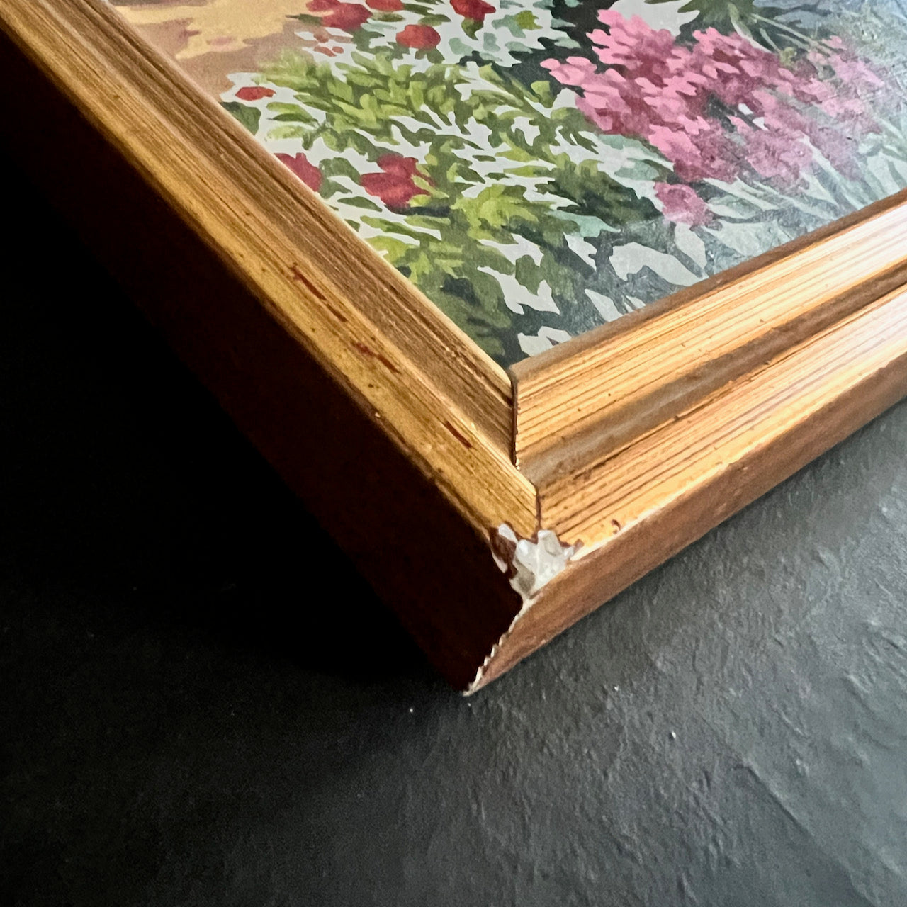 Japanese Garden Cherry Blossom Scene Paint by Number