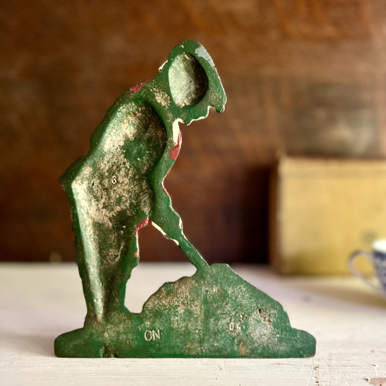 Vintage Golfer Cast Iron Door Stop