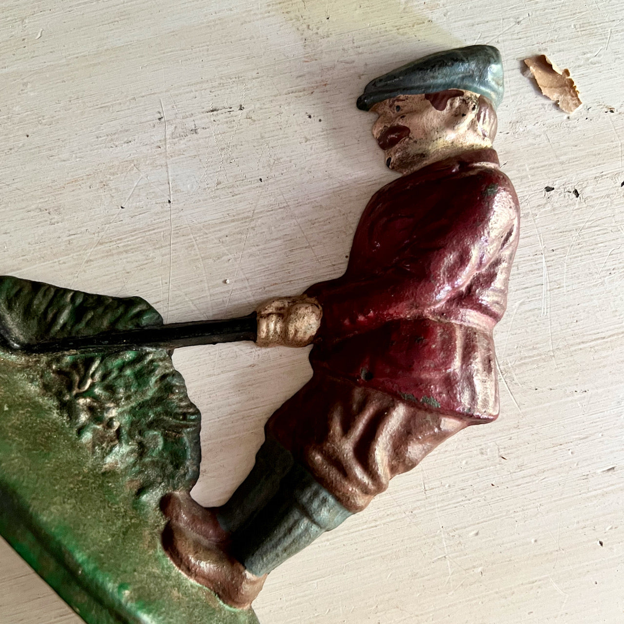 Vintage Golfer Cast Iron Door Stop