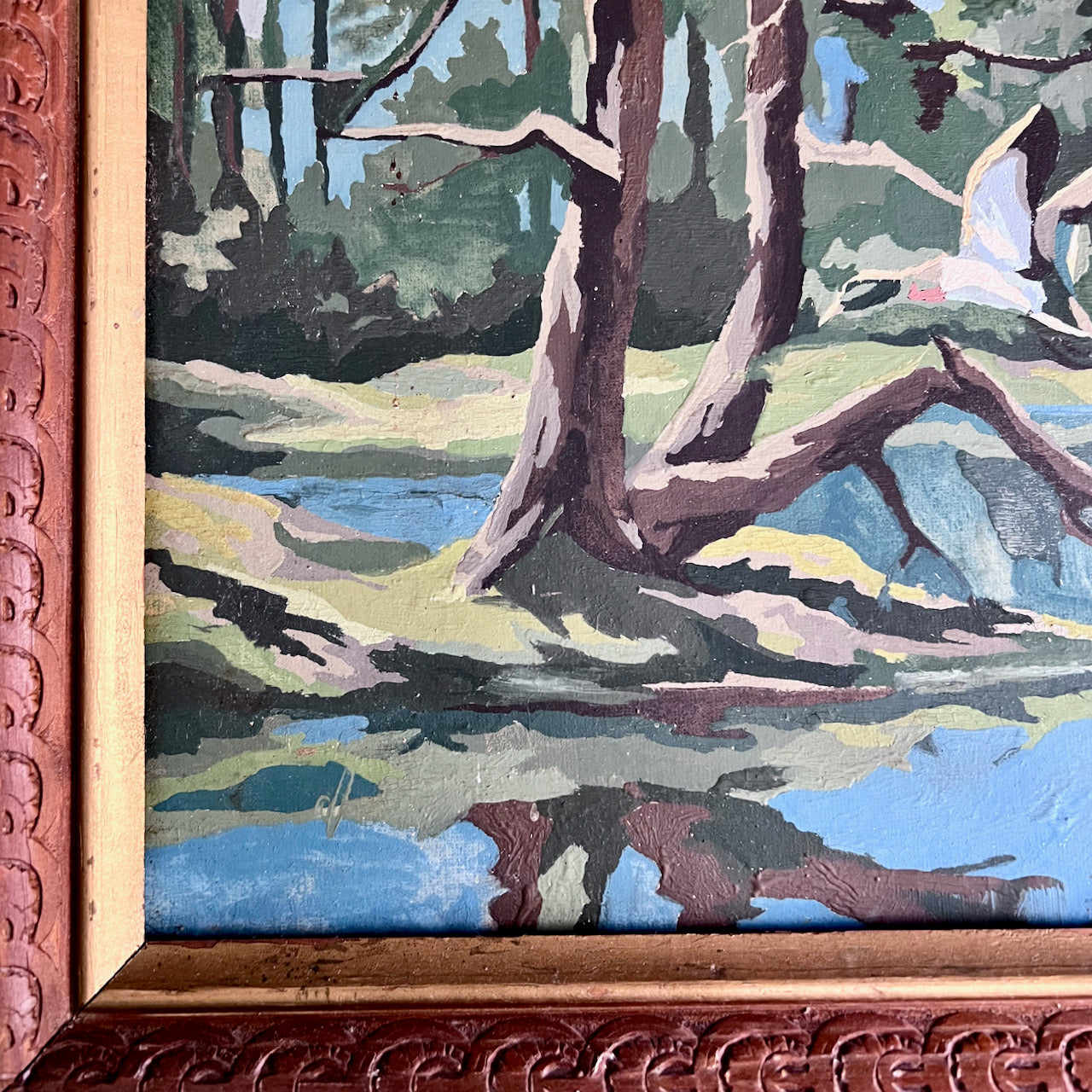 Vintage 1958 Paint By Number: Wild Ducks Return
