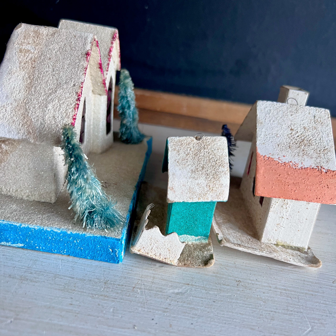 1950s Vintage Putz Houses and Church