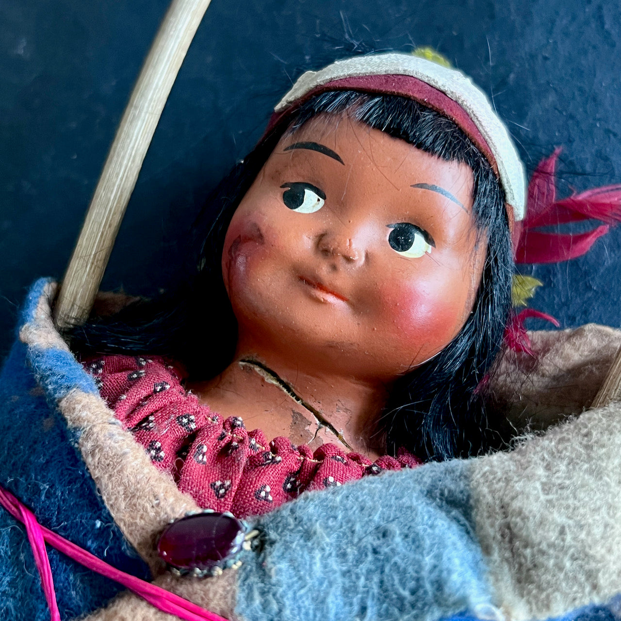 Vintage Native American Skookum Character Doll Collection