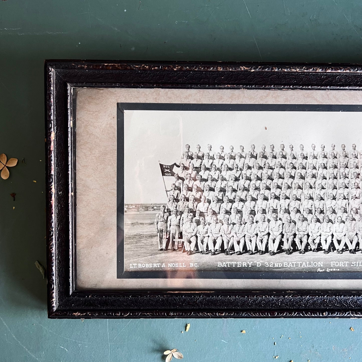 1943 WWII Yard Long Photo of Fort Sill OK Military Battalion