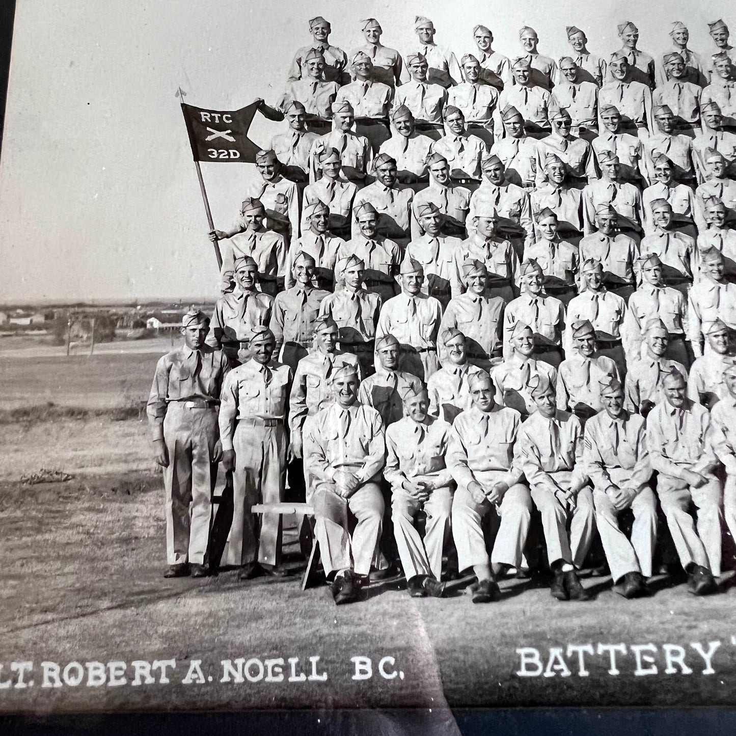 1943 WWII Yard Long Photo of Fort Sill OK Military Battalion