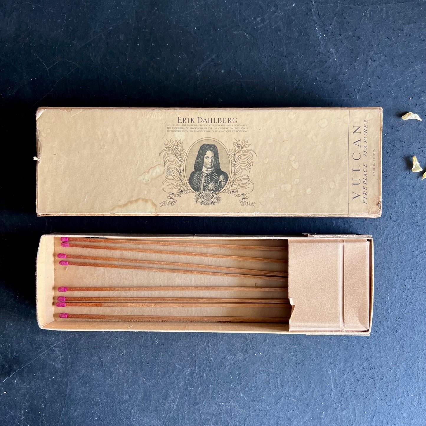 Vintage Vulcan Fireplace Matches, Made in Sweden