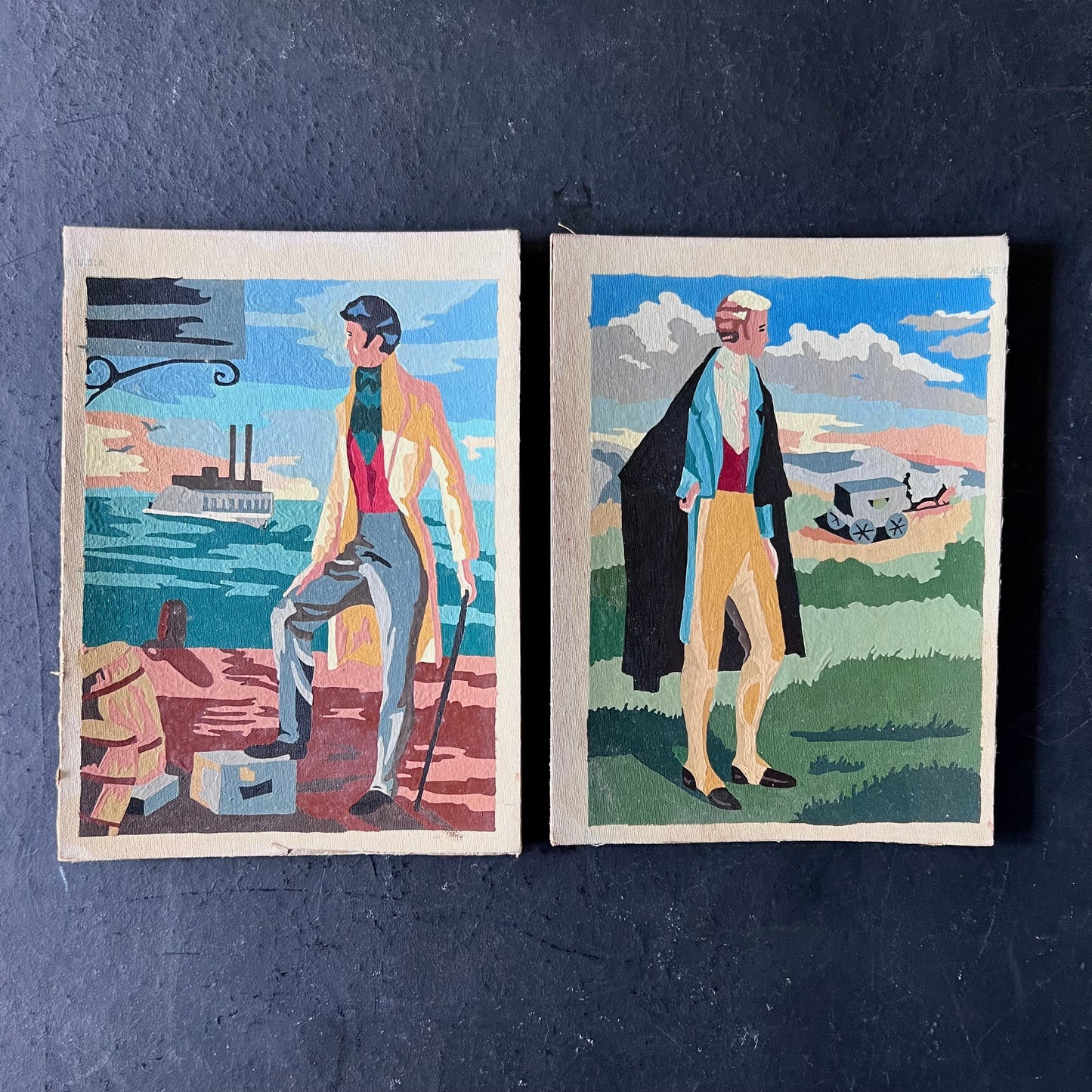 1950s Paint By Number Colonial Miniatures Collection