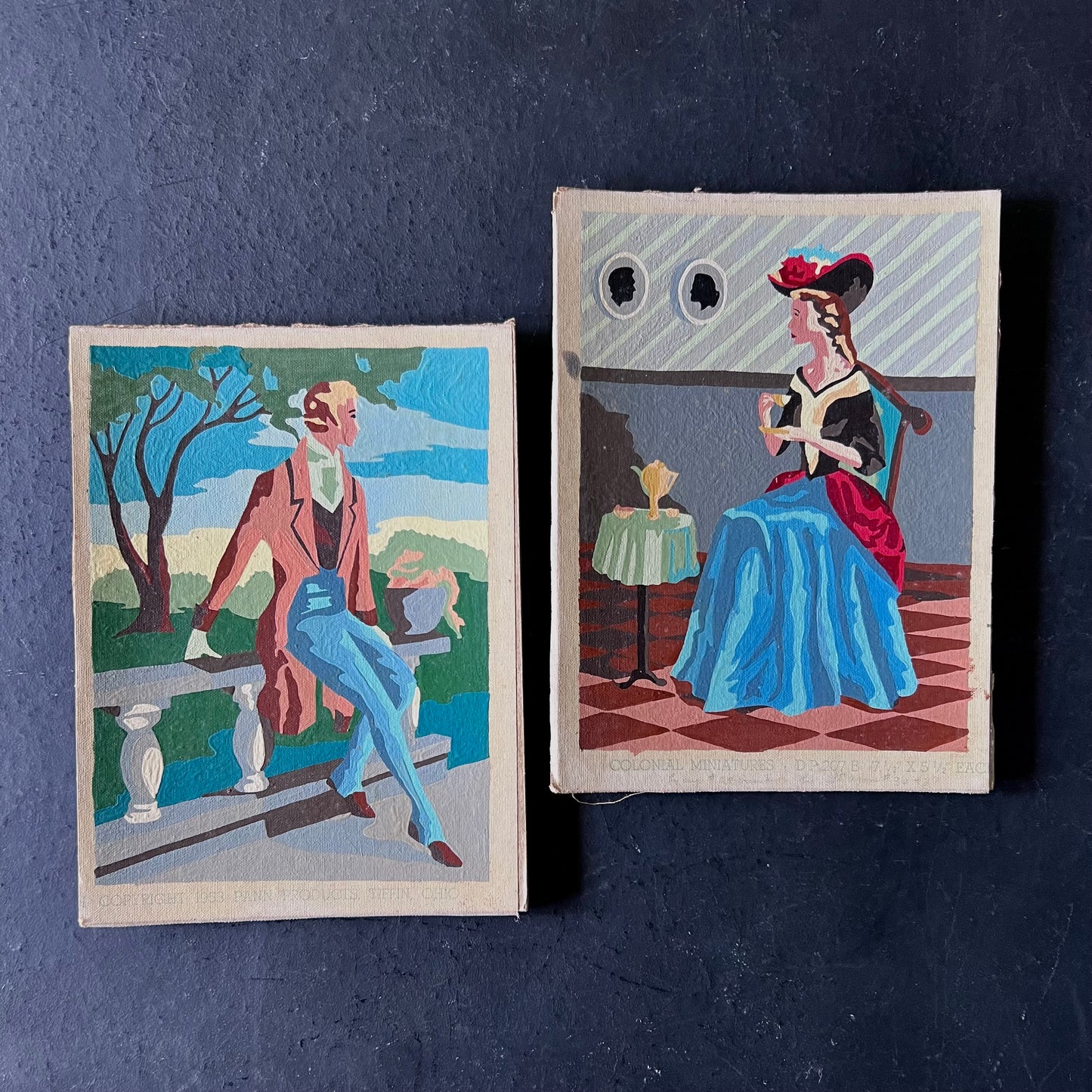 1950s Paint By Number Colonial Miniatures Collection