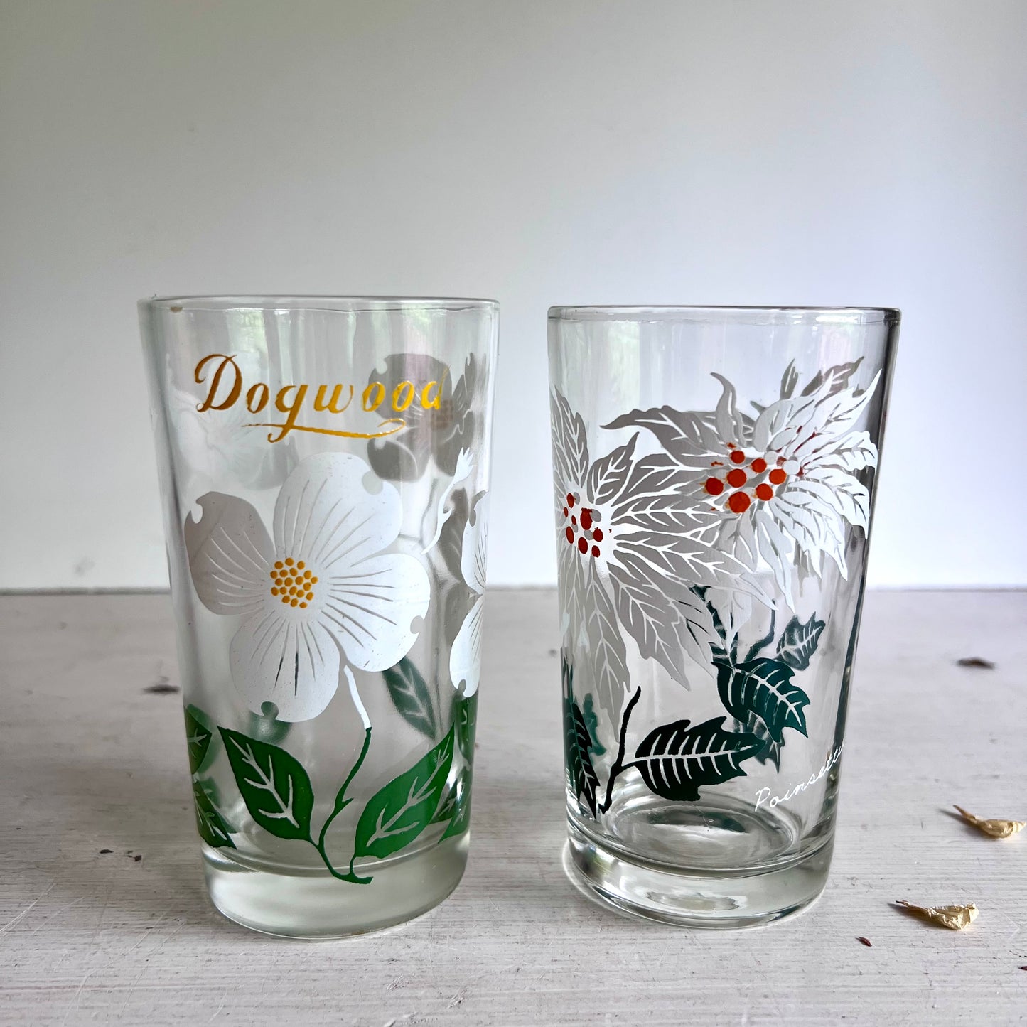Set of Eleven Mid Century 1950s Boscul Peanut Butter Glasses