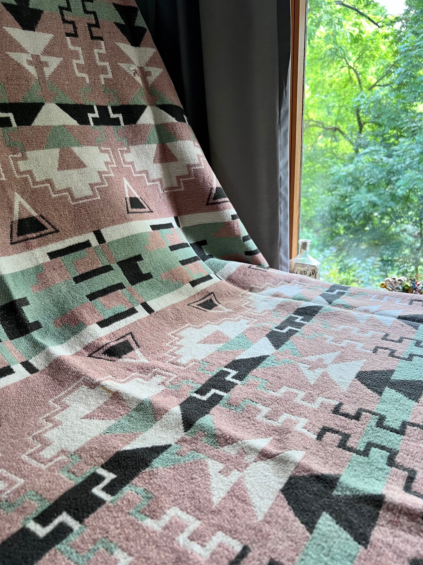 Vintage Southwestern Wool Camp Blanket