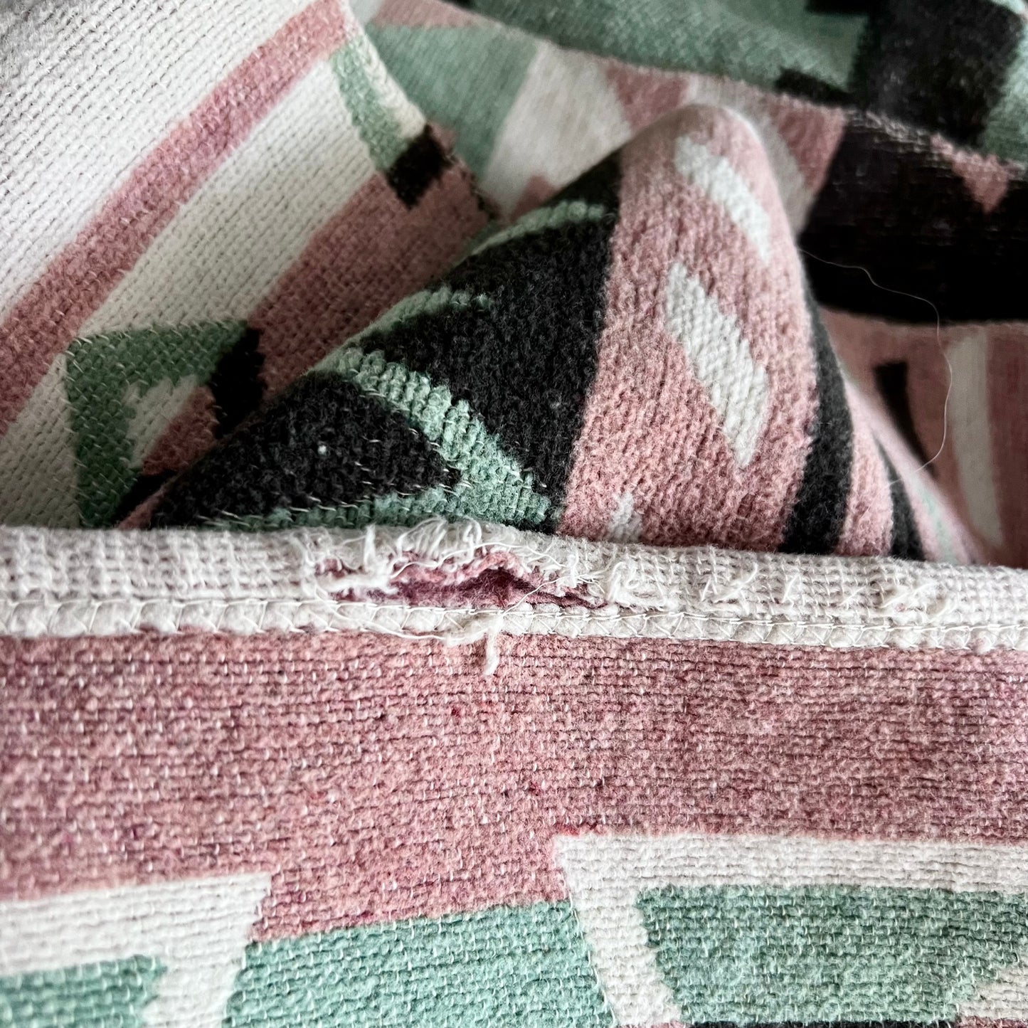 Vintage Southwestern Wool Camp Blanket