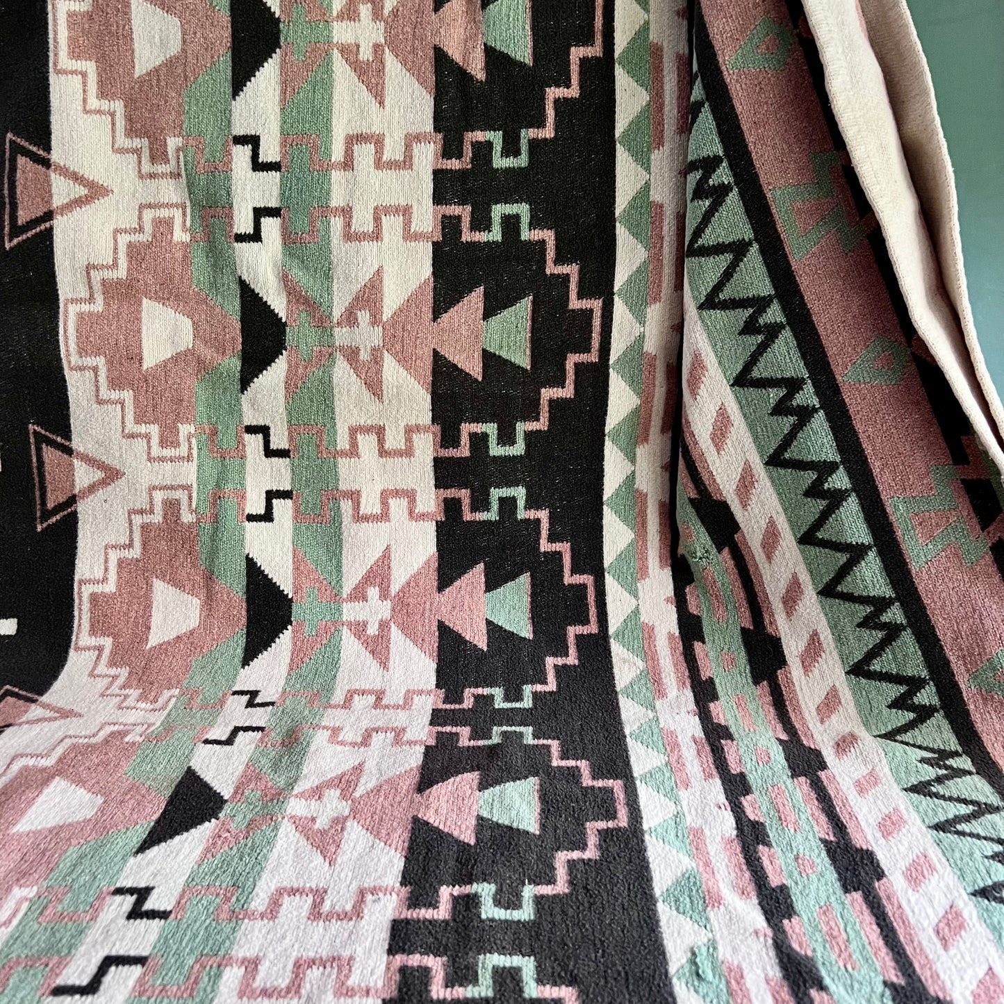 Vintage Southwestern Wool Camp Blanket