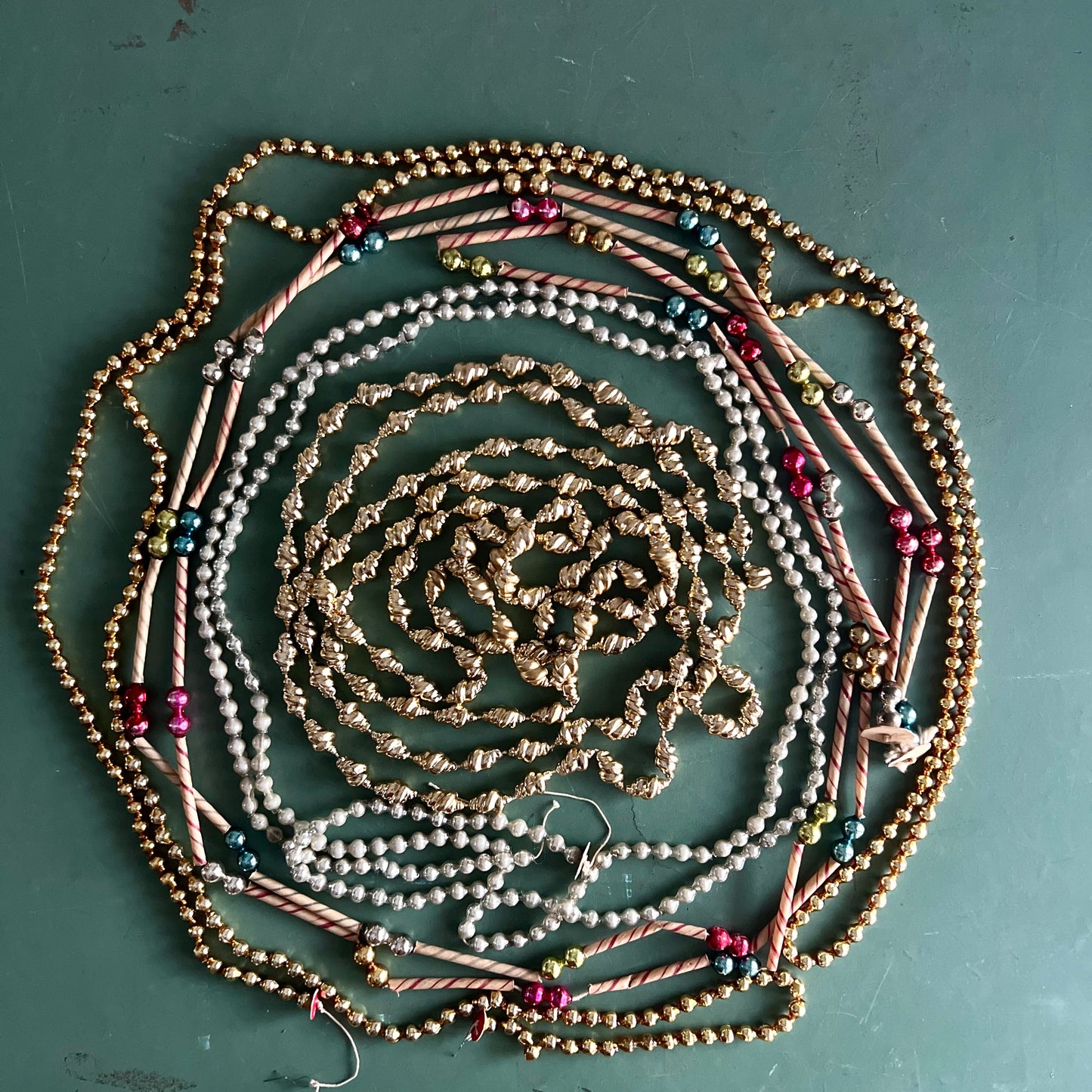 Mismatched Vintage and Antique Beaded Garland Grouping