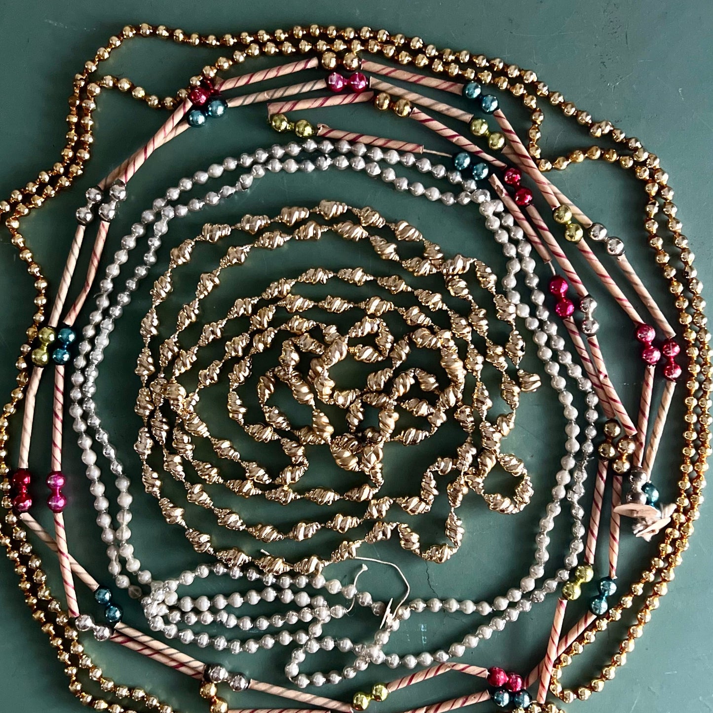 Mismatched Vintage and Antique Beaded Garland Grouping