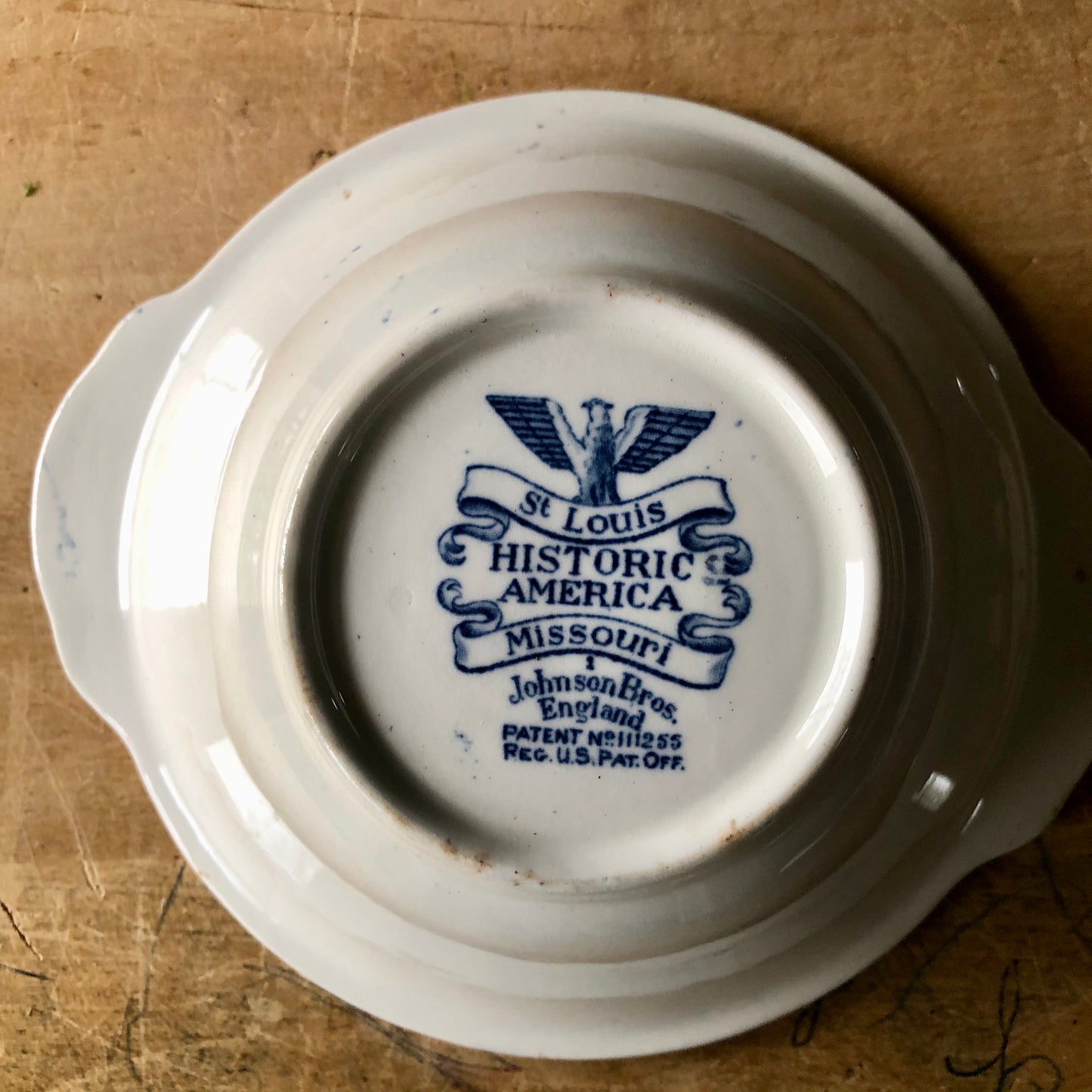 Mismatched Blue Transferware Vintage Dining Set (1900s)