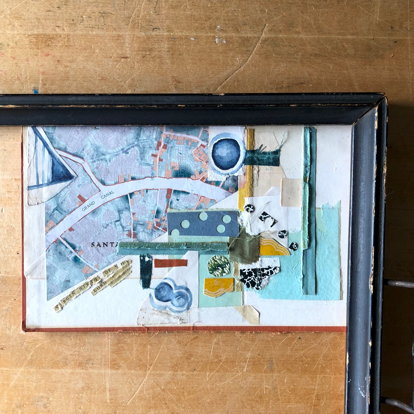 Abstract Paper Collage 'Grand Canal'
