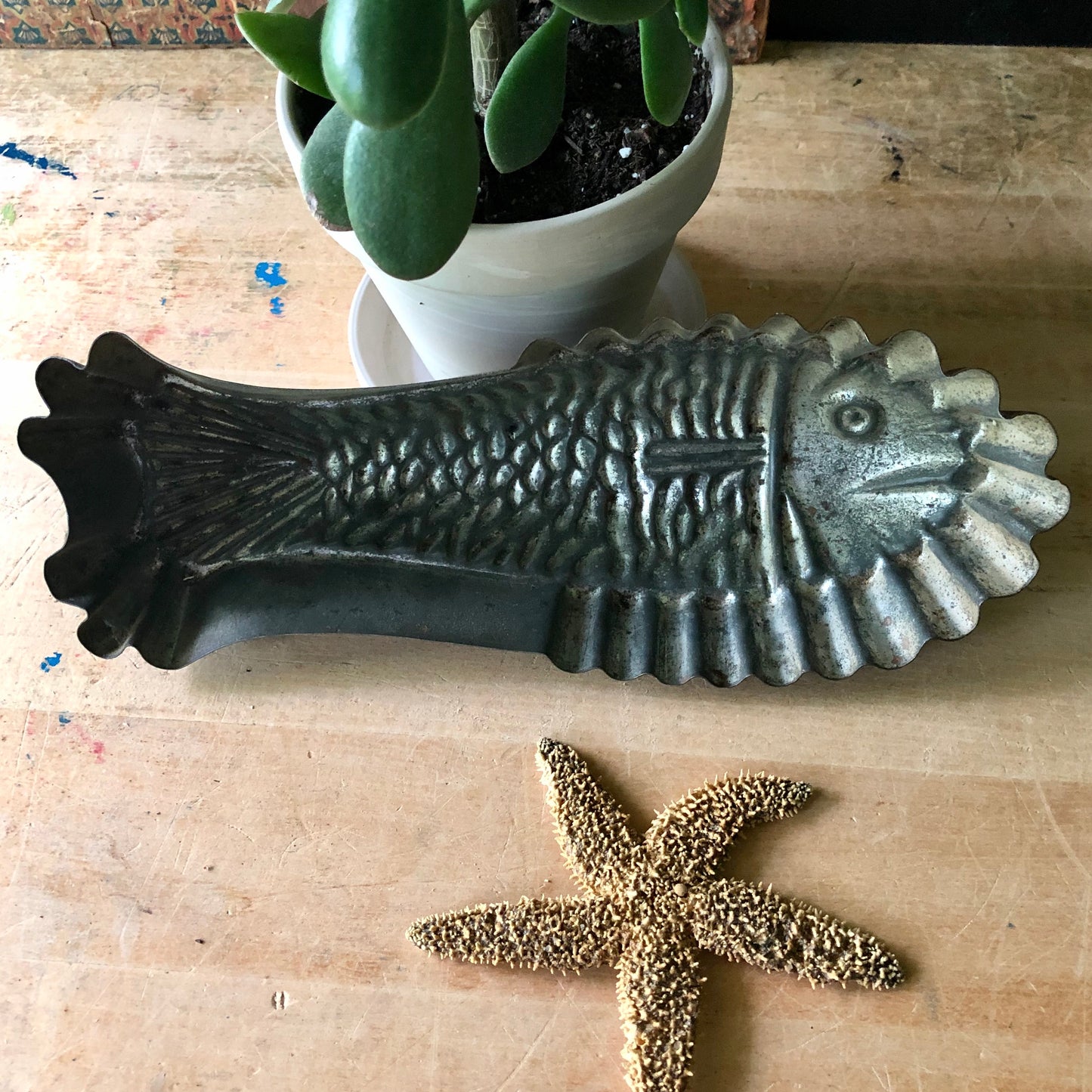 Tin Fish Gelatine Mold (c.1960s)