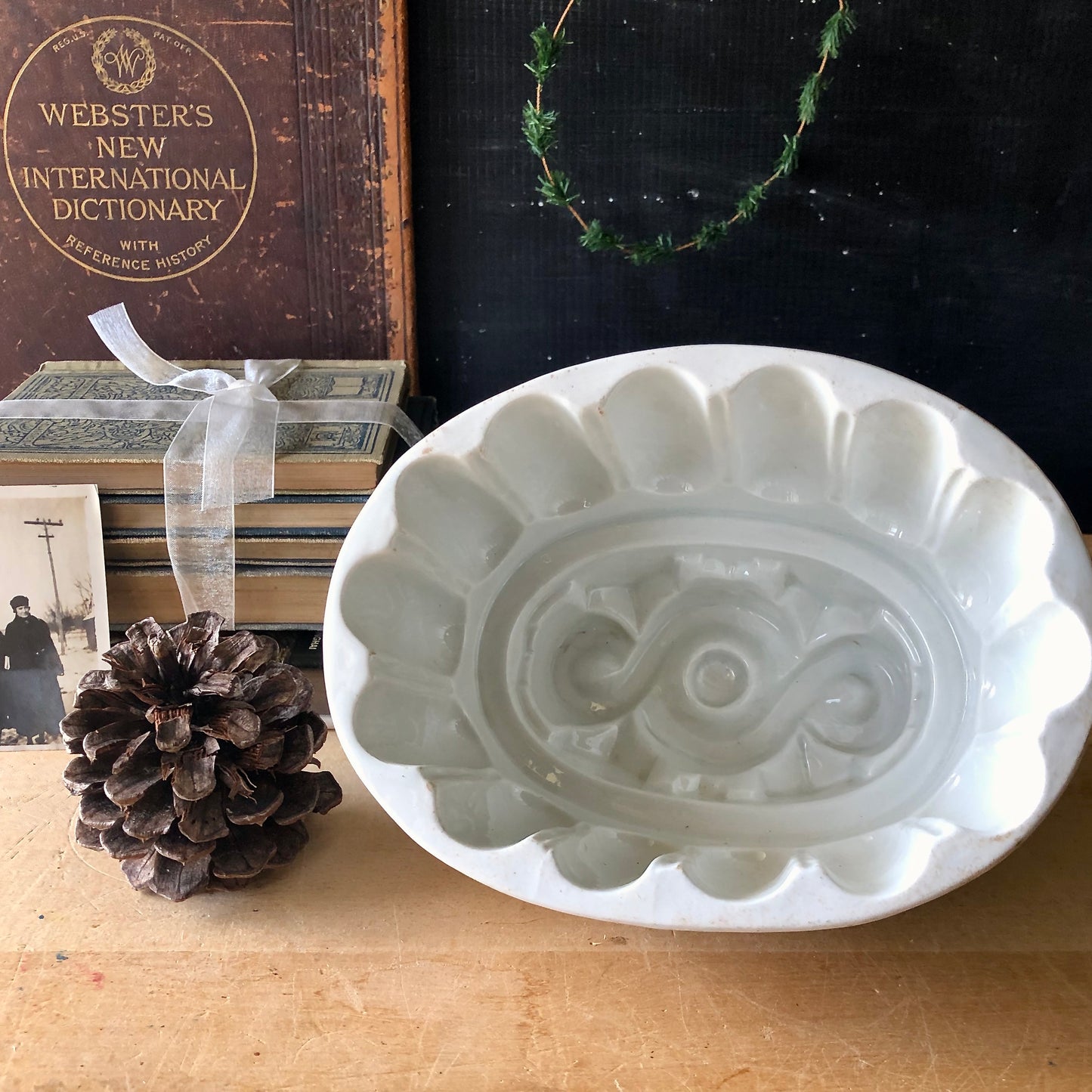 Antique Stoneware Jelly Mold (c.1800s)