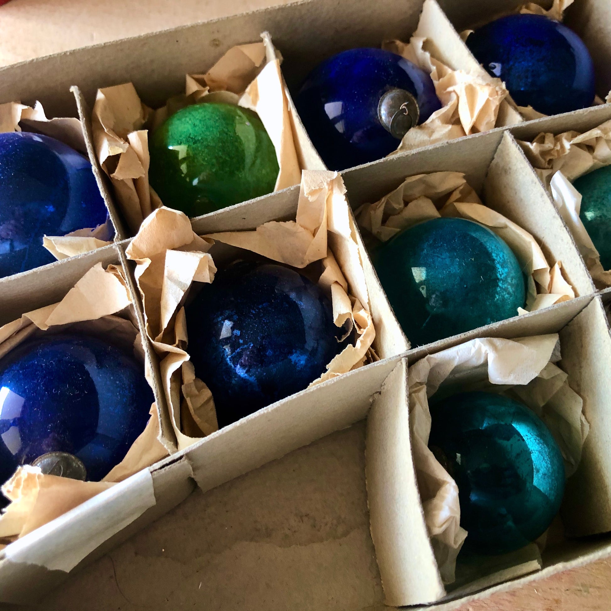 Antique Japan Kugel Style Ornaments (c.1930s)