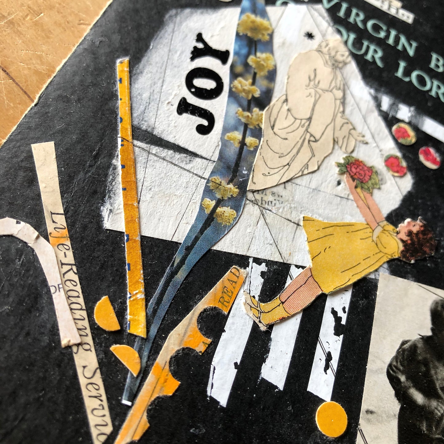 Abstract Collage of The Virgin Birth