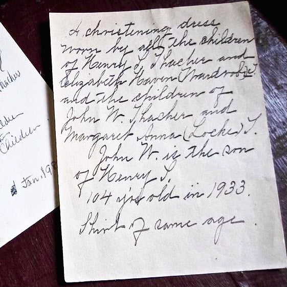 Baby Christening Gown with Historical Letters (c.1800s)