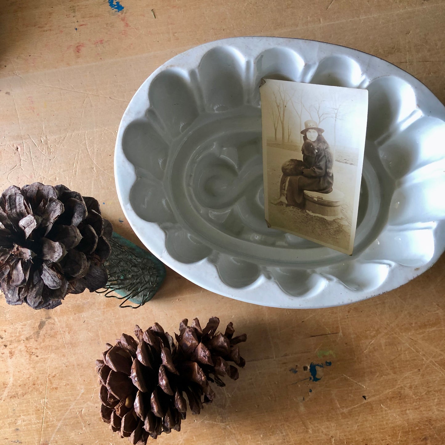 Antique Stoneware Jelly Mold (c.1800s)