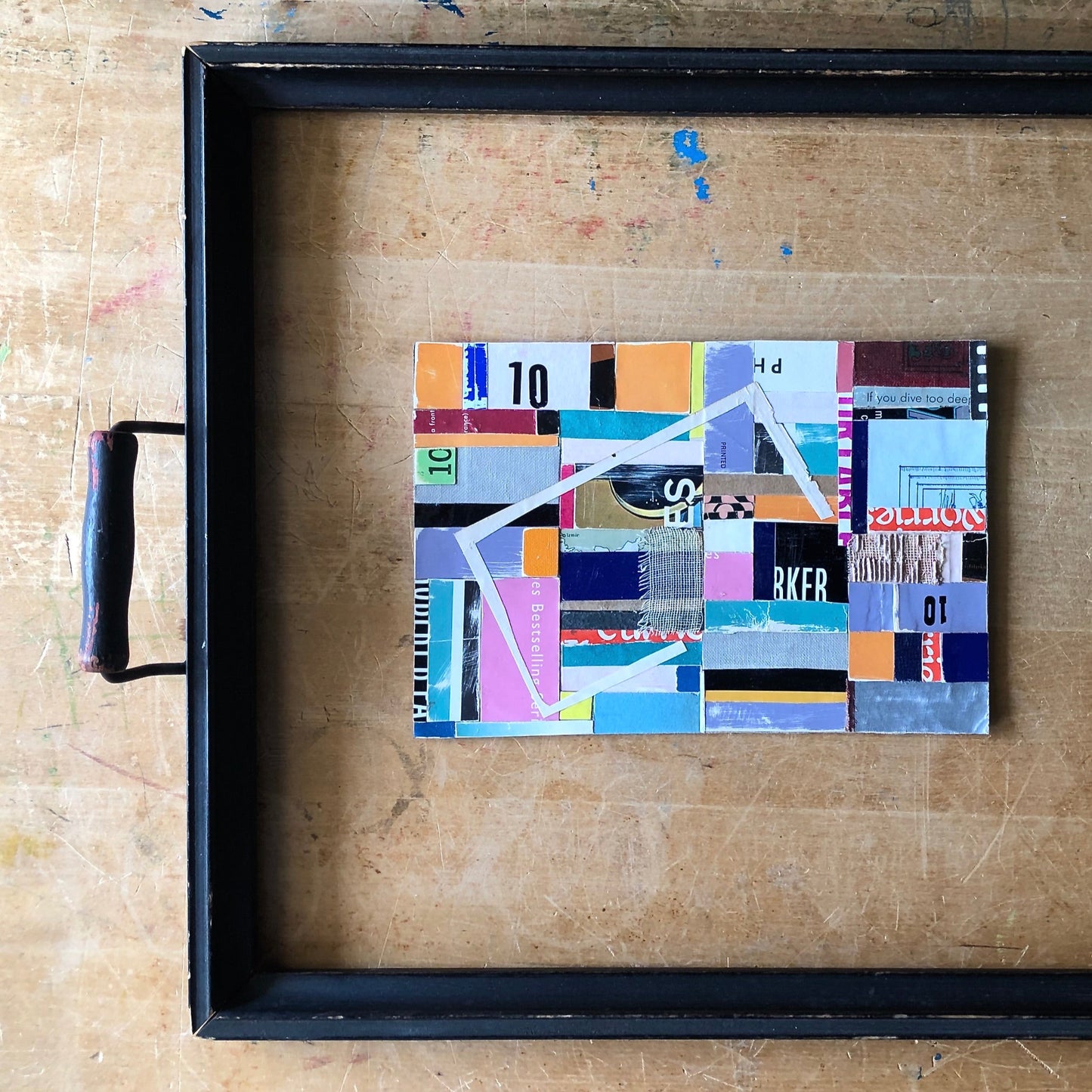 Abstract Colorful Collage Art 'Ten'