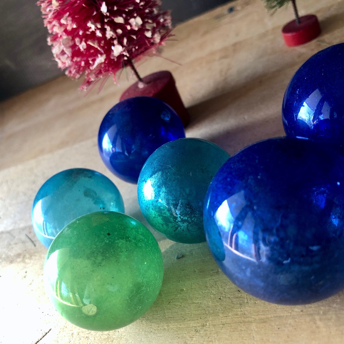 Antique Japan Kugel Style Ornaments (c.1930s)