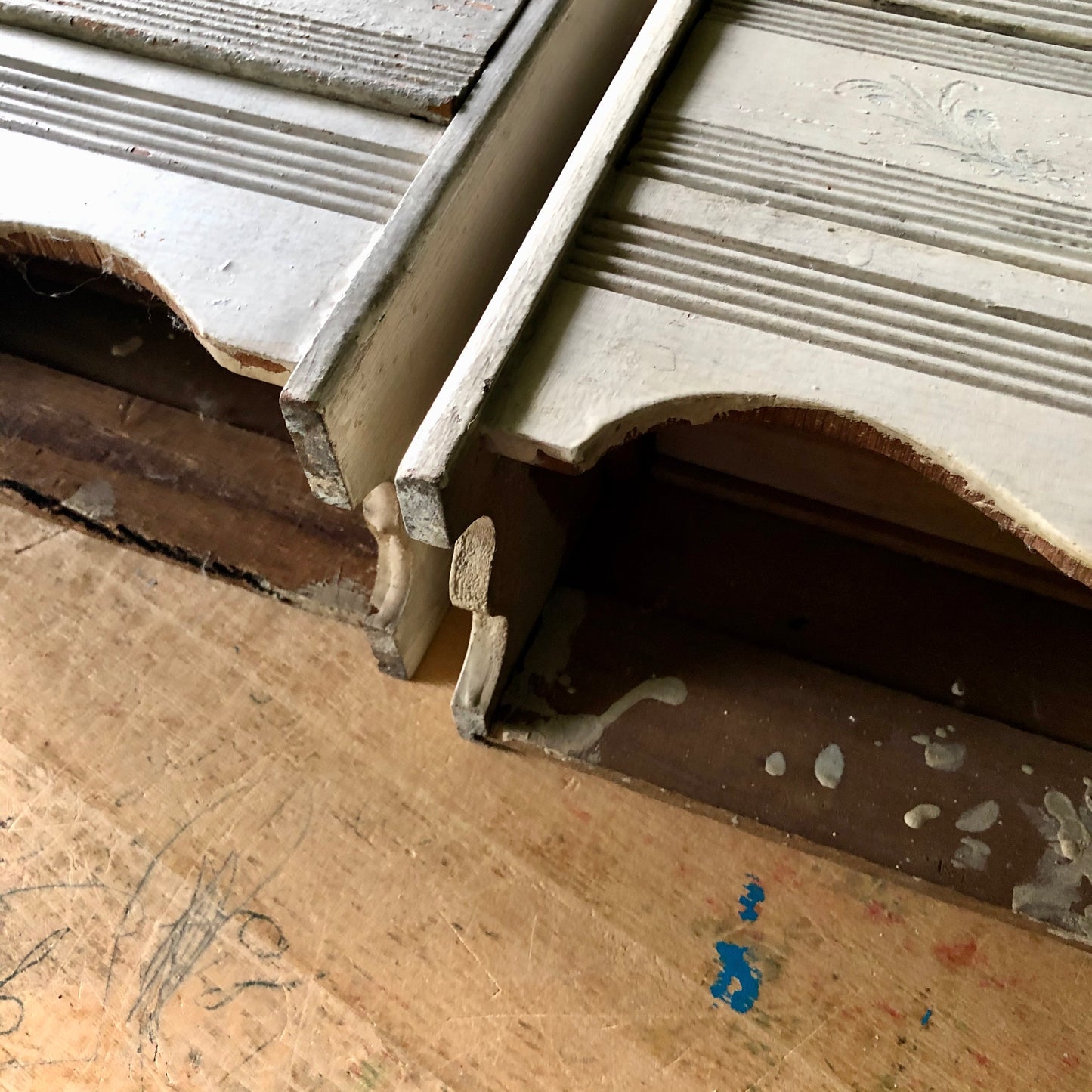 Vintage White Painted Doll Dressers (c.1900s)