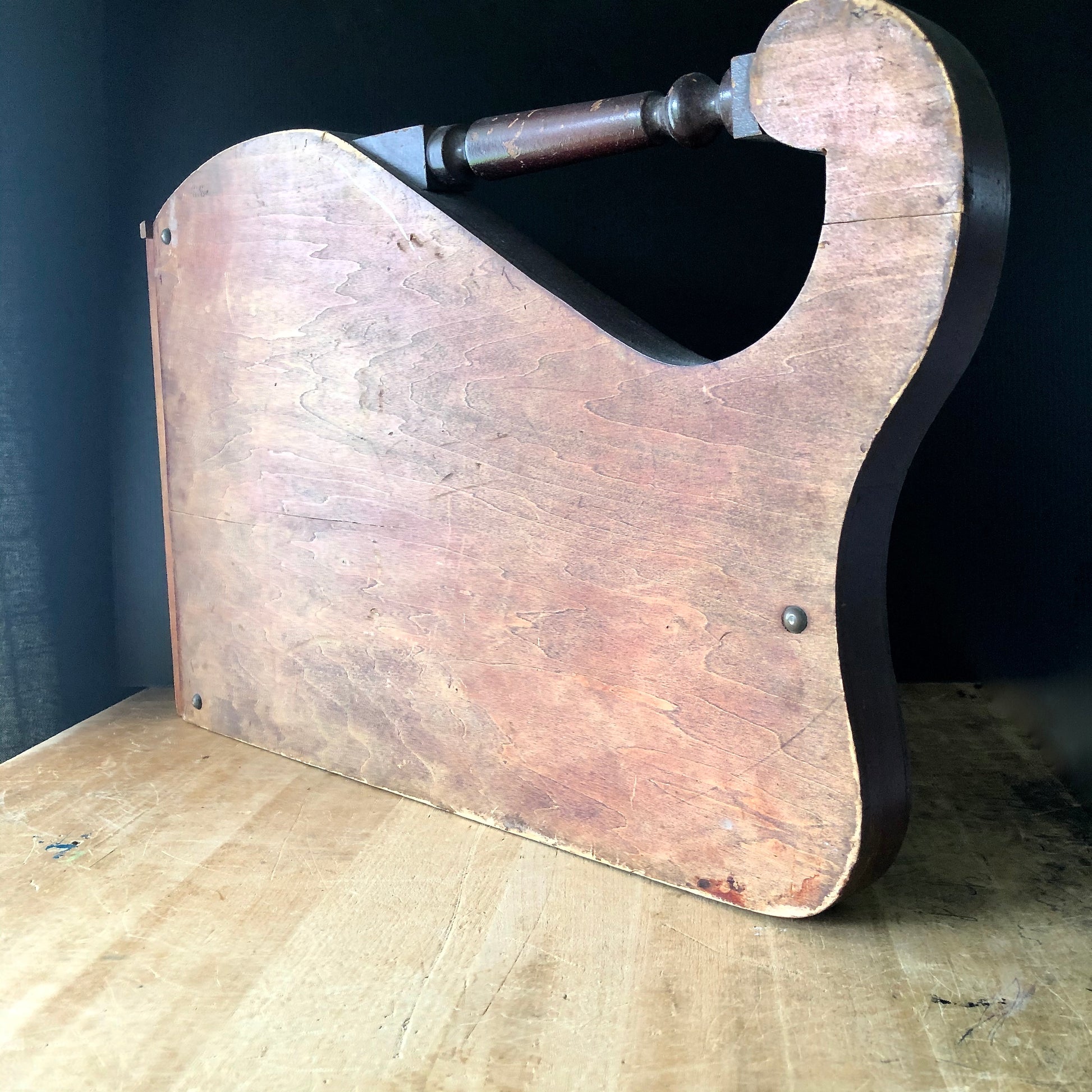 Antique Zither Instrument with Eagle Emblem (c.1920s)