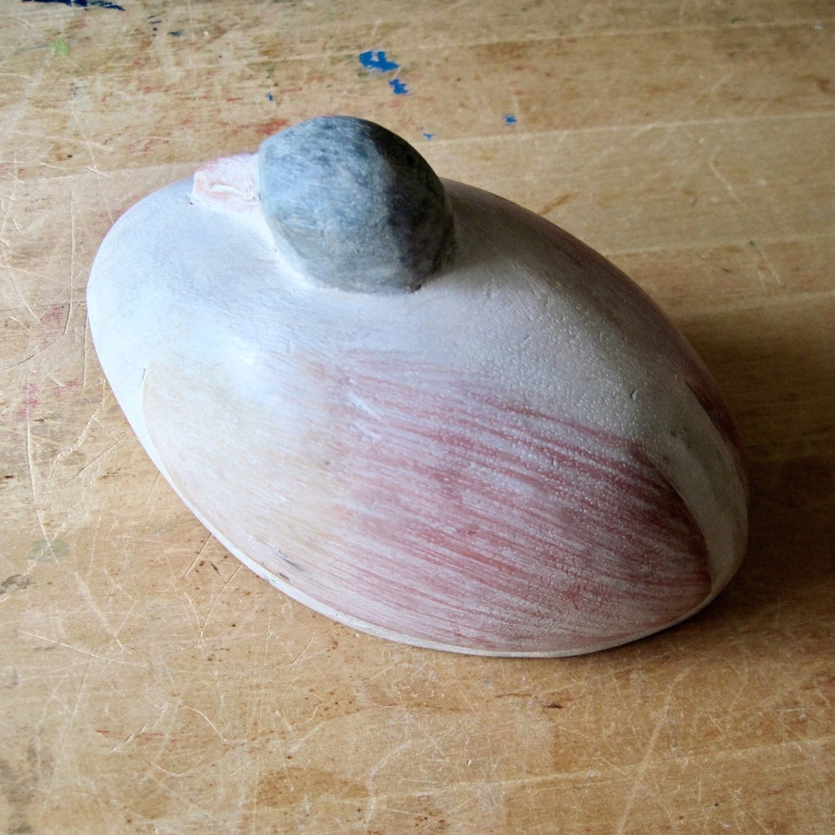 Rustic Carved Wooden Duck (c.1980s)