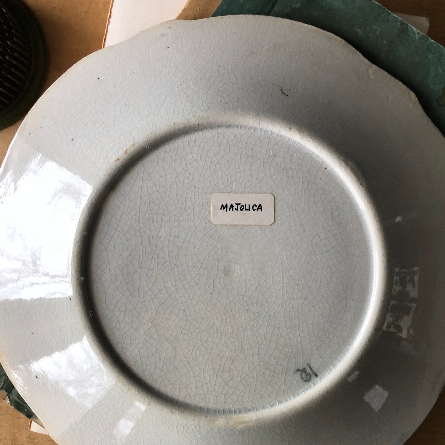 Antique Dutch Majolica Plate (c.1800s)