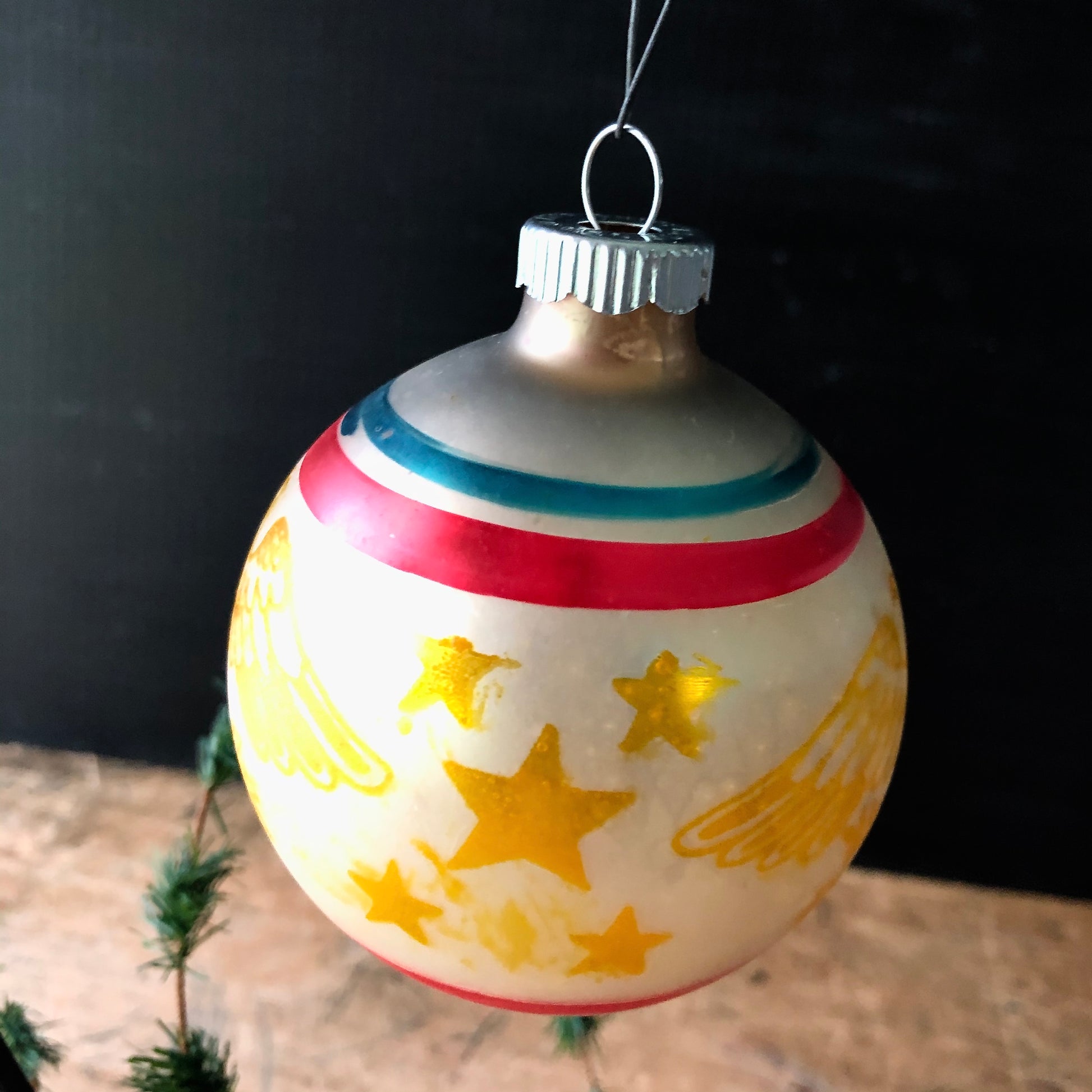 Shiny Brite Patriotic Glass Christmas Ornaments