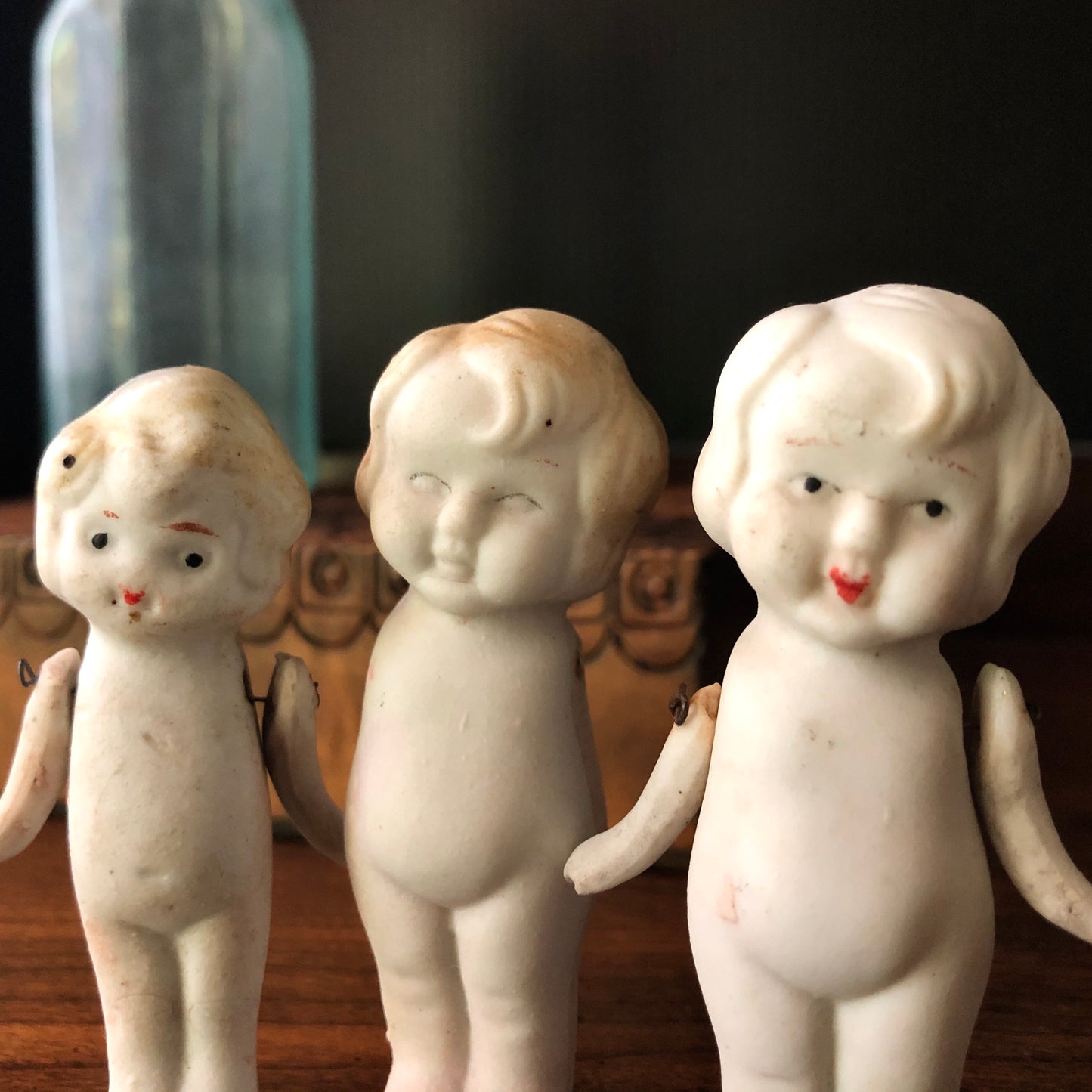 Vintage Bisque Penny Dolls (c.1920s)