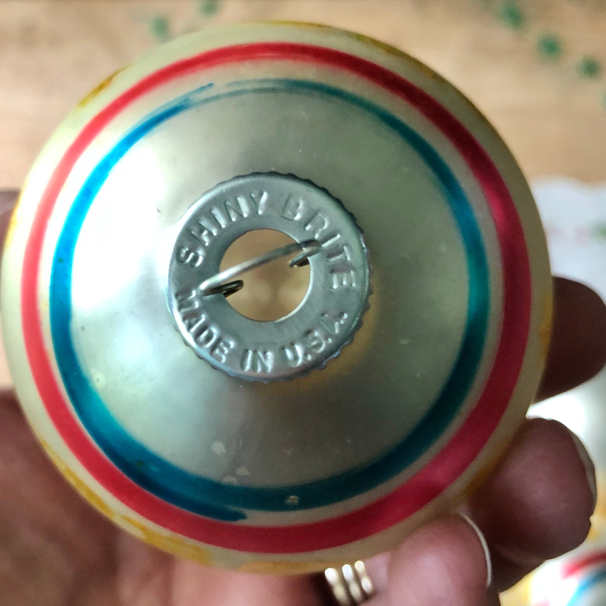 Shiny Brite Patriotic Glass Christmas Ornaments