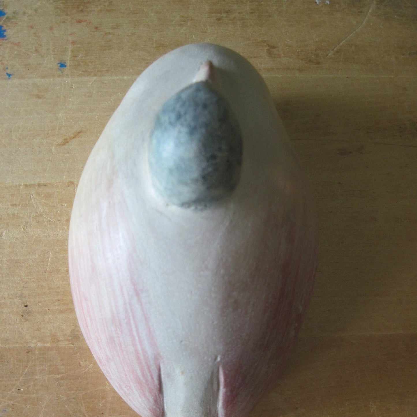 Rustic Carved Wooden Duck (c.1980s)