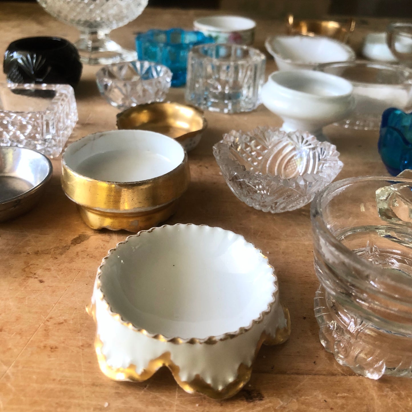 Mismatched Vintage Salt Cellars