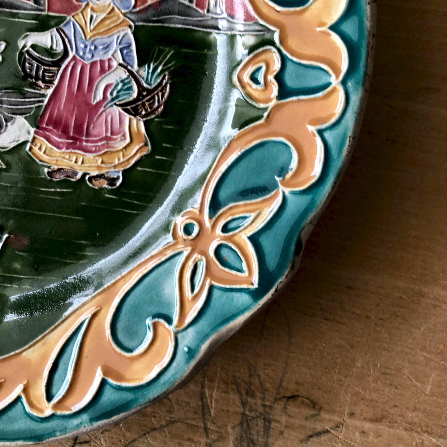 Antique Dutch Majolica Plate (c.1800s)