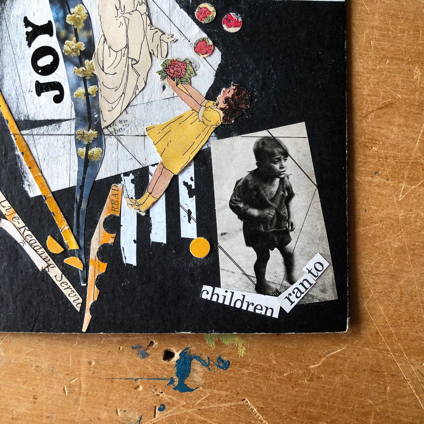 Abstract Collage of The Virgin Birth