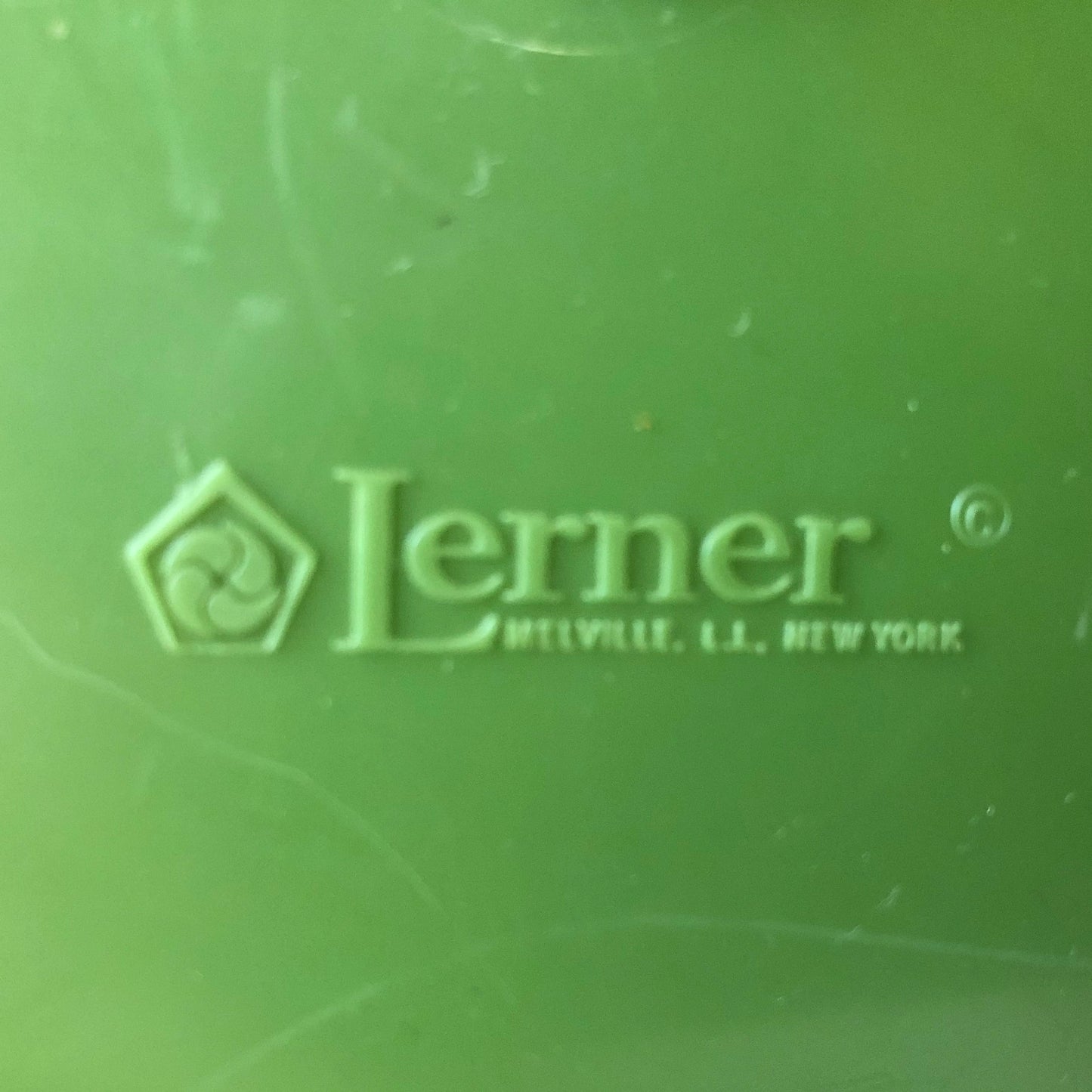 Large Avocado Green Plastic Sewing Box (c.1960's)