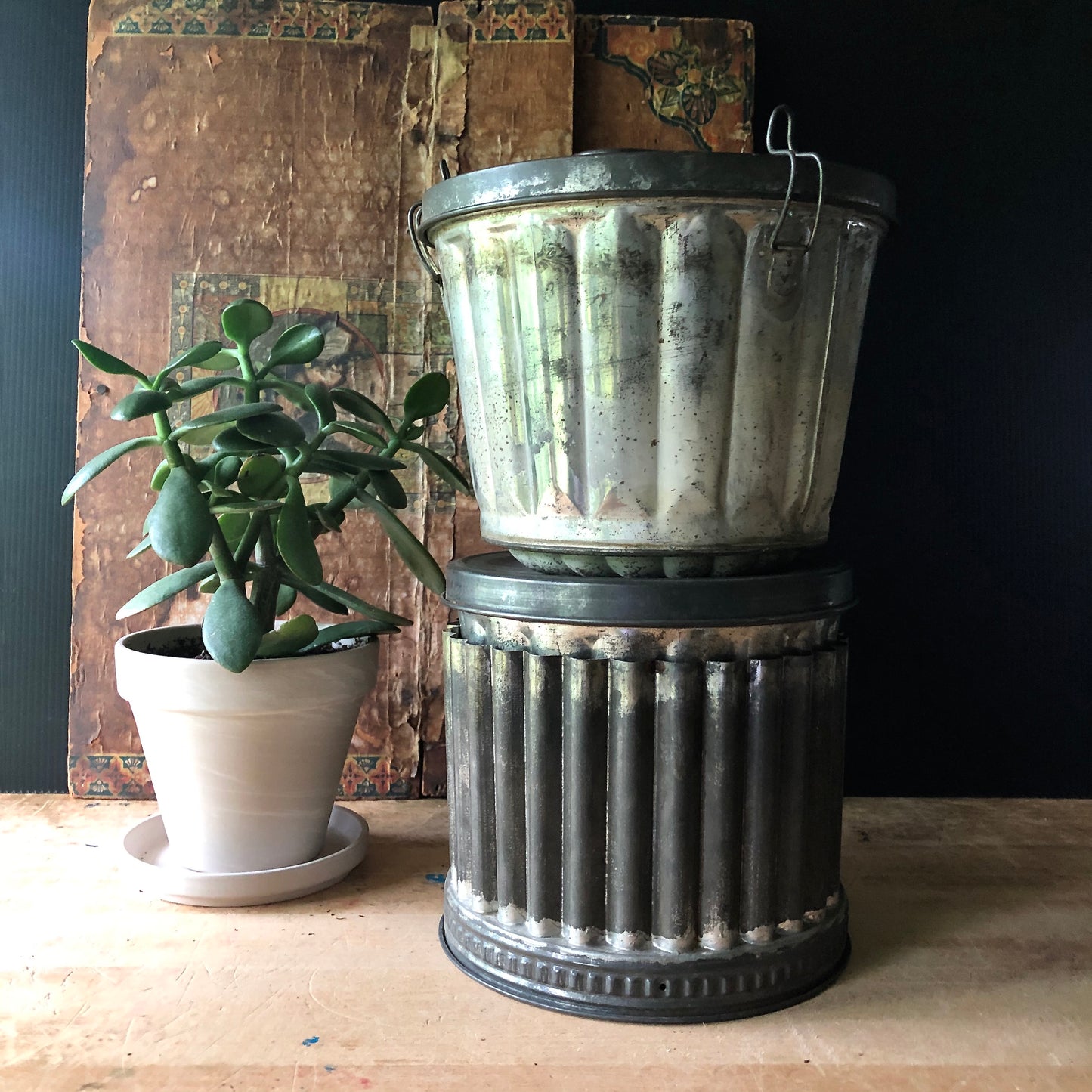 Vintage Tinware Pudding Molds (c.1920s +)